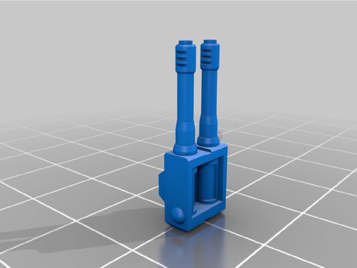 Torreta de arma para caminhao de brinquedo Matchbox MXT.