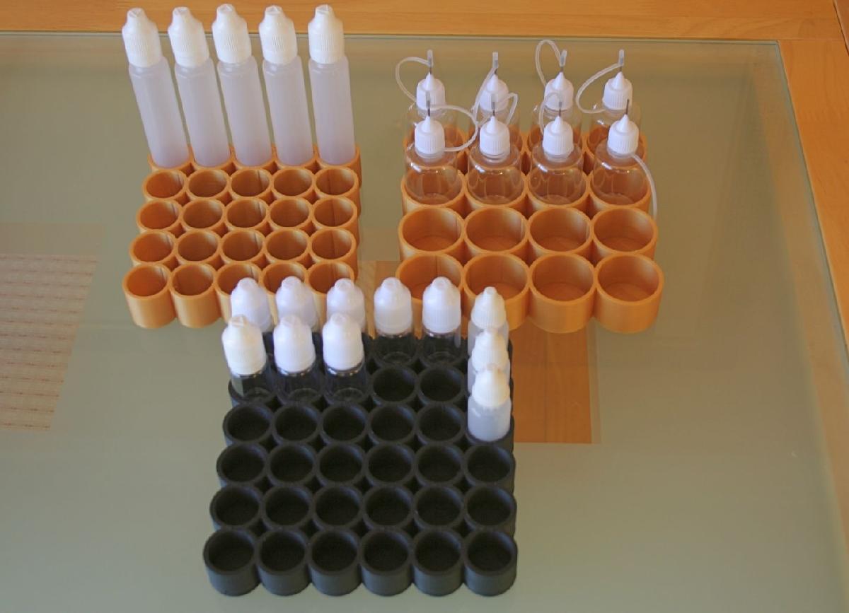 Bandeja parametrica para frascos pequenos de e liquido/tinta/esmalte de unhas