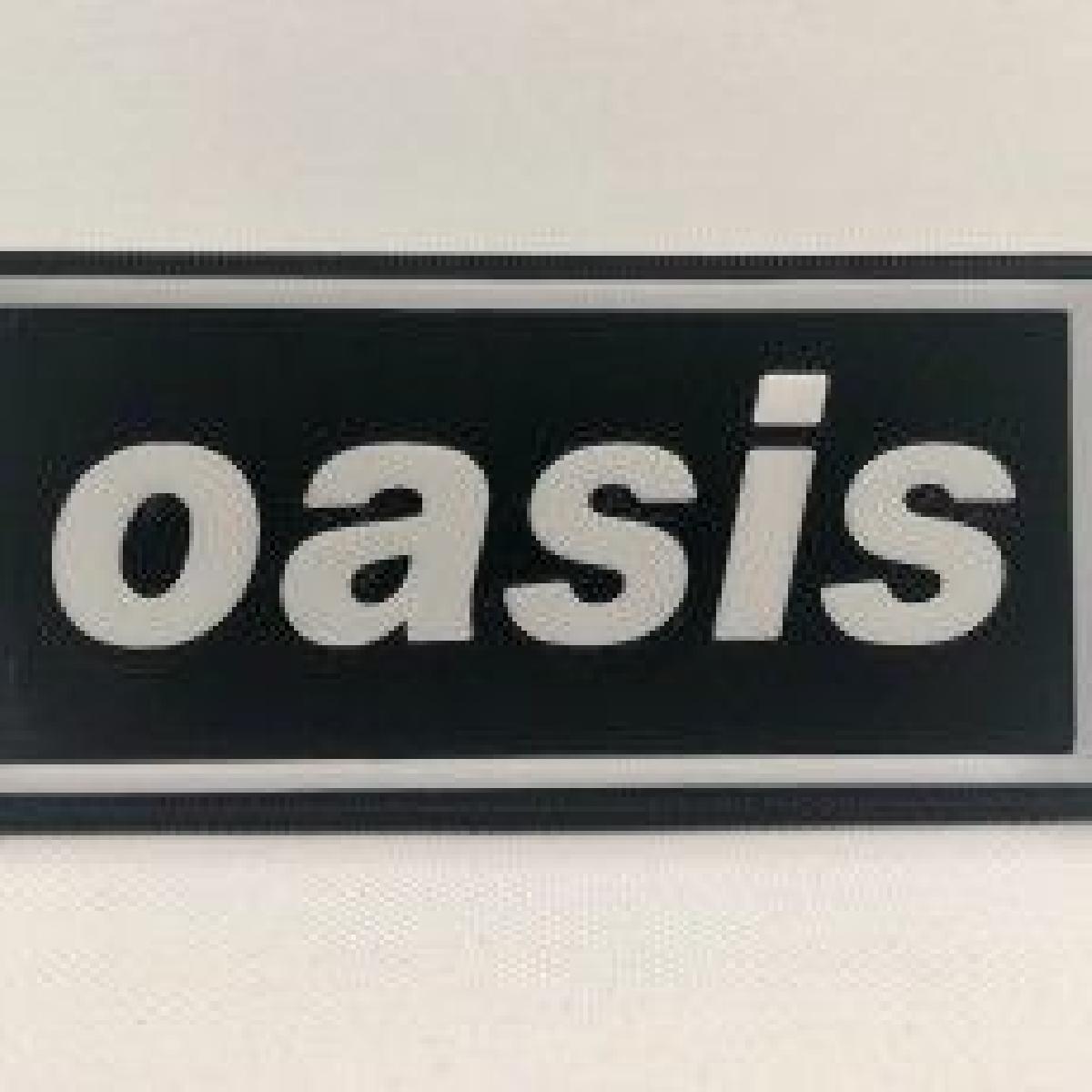 Placa em relevo 2D de parede do Oasis   Projeto de arte do album #1