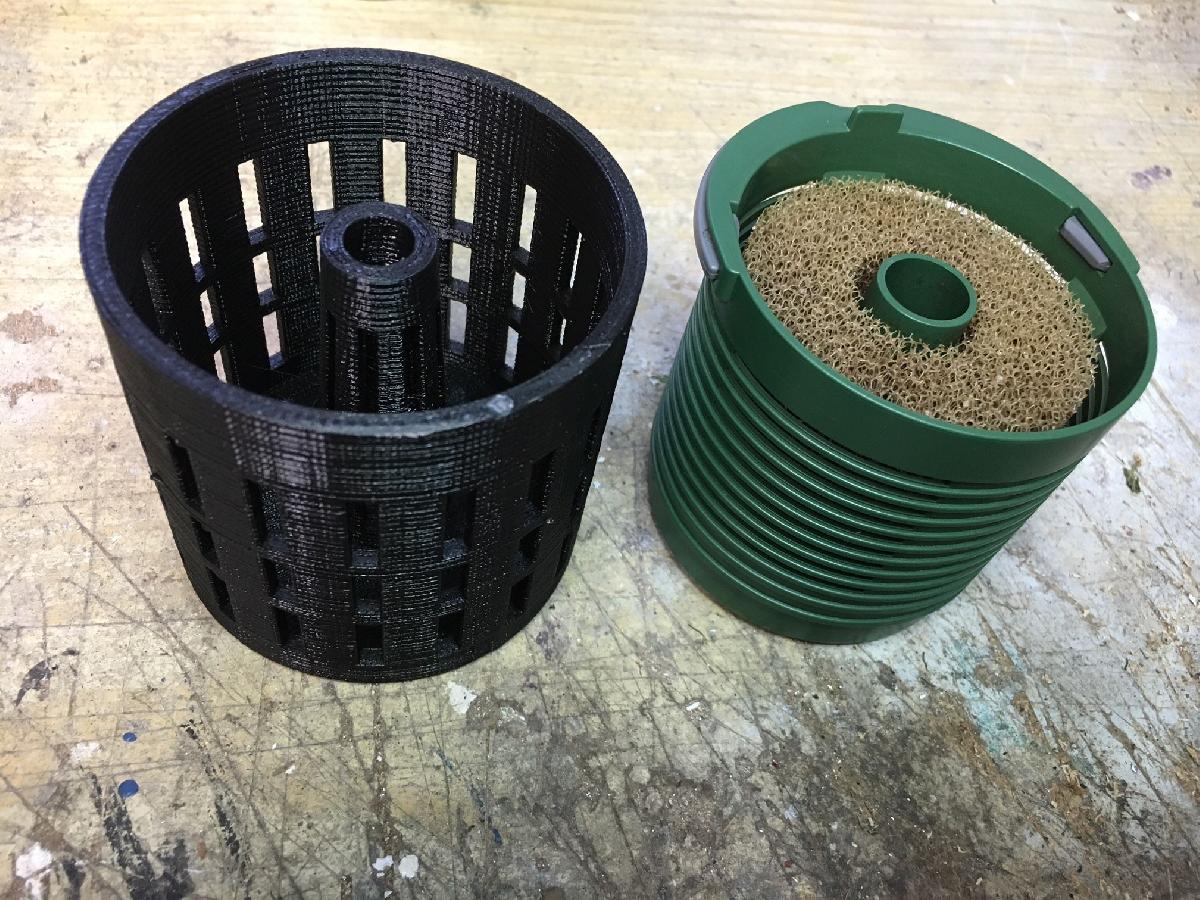 expansao da cesta do filtro Eheim aquaball 180 / 60