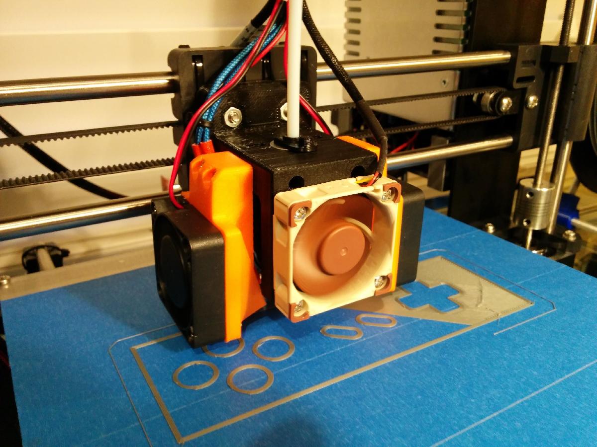 Extrusora e Carro Prusa I3 Rework Bowden com Sensor Indutivo