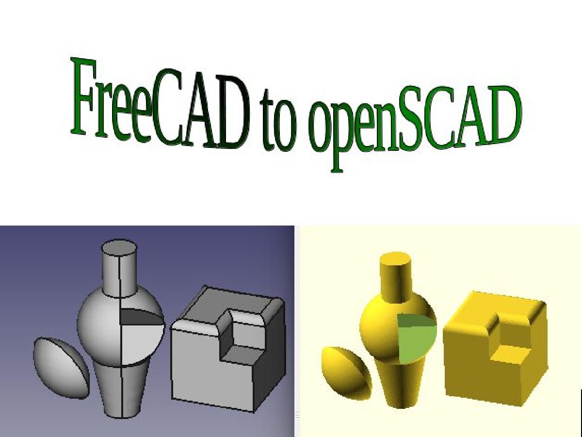 FreeCAD para openSCAD