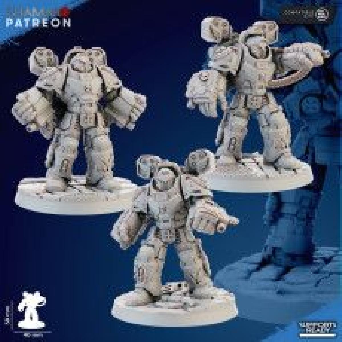 Devastador com metralhadora de mao