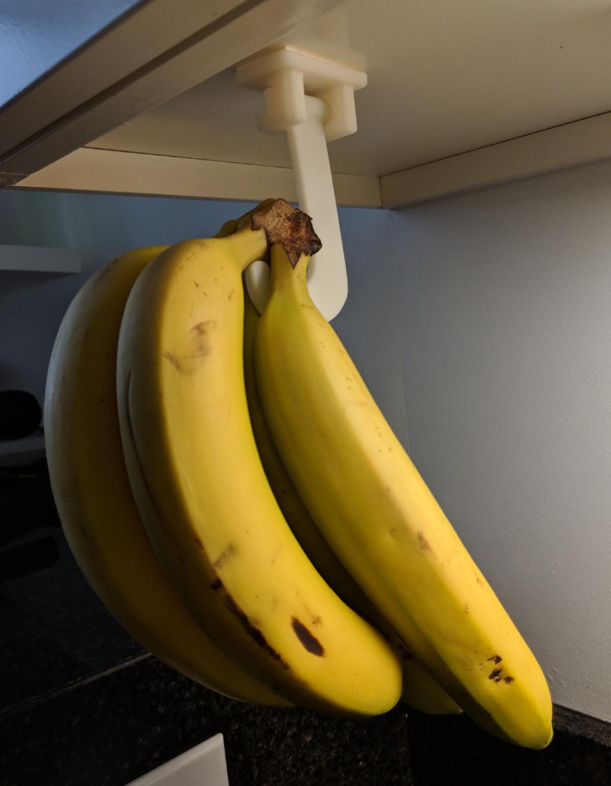 Gancho para banana dobravel sob o armario (engrossado)