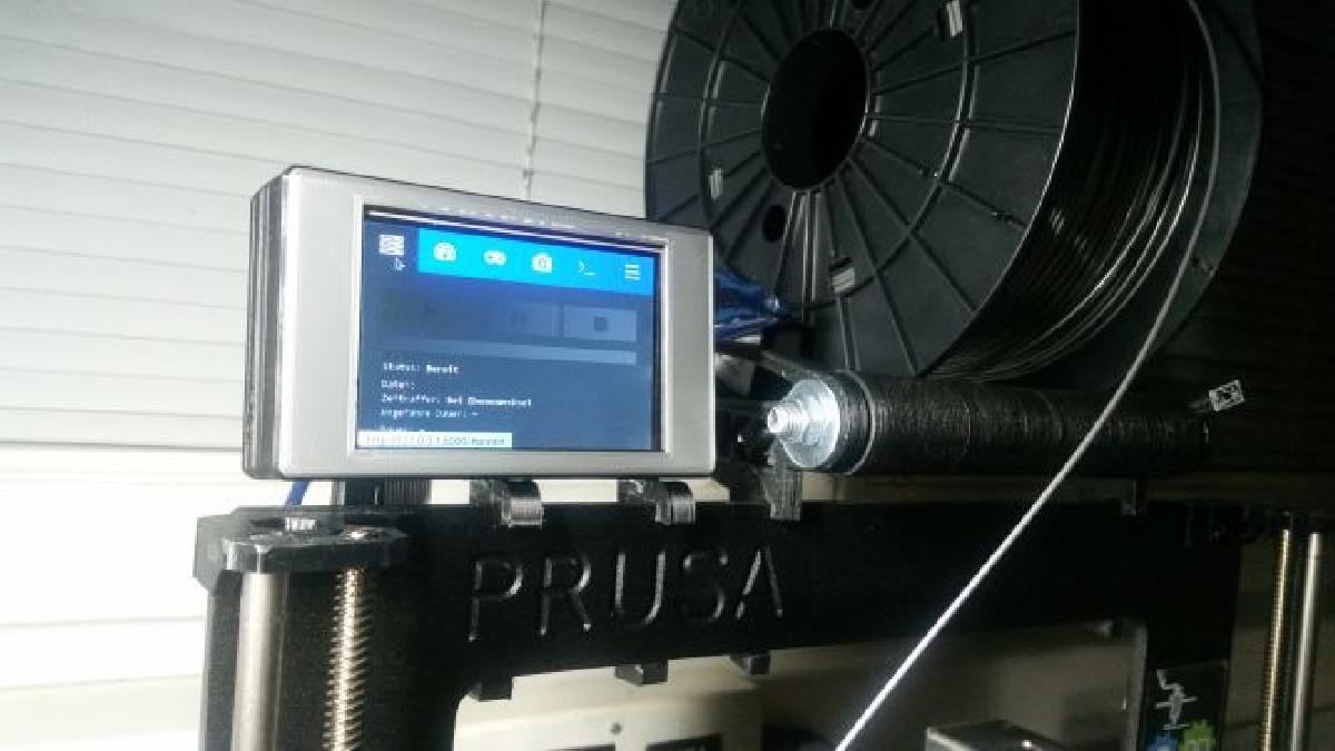 Display Touch PiTFT de 3,5 para Prusa i3 MK2 com OctoPrint Raspberry Pi Rig