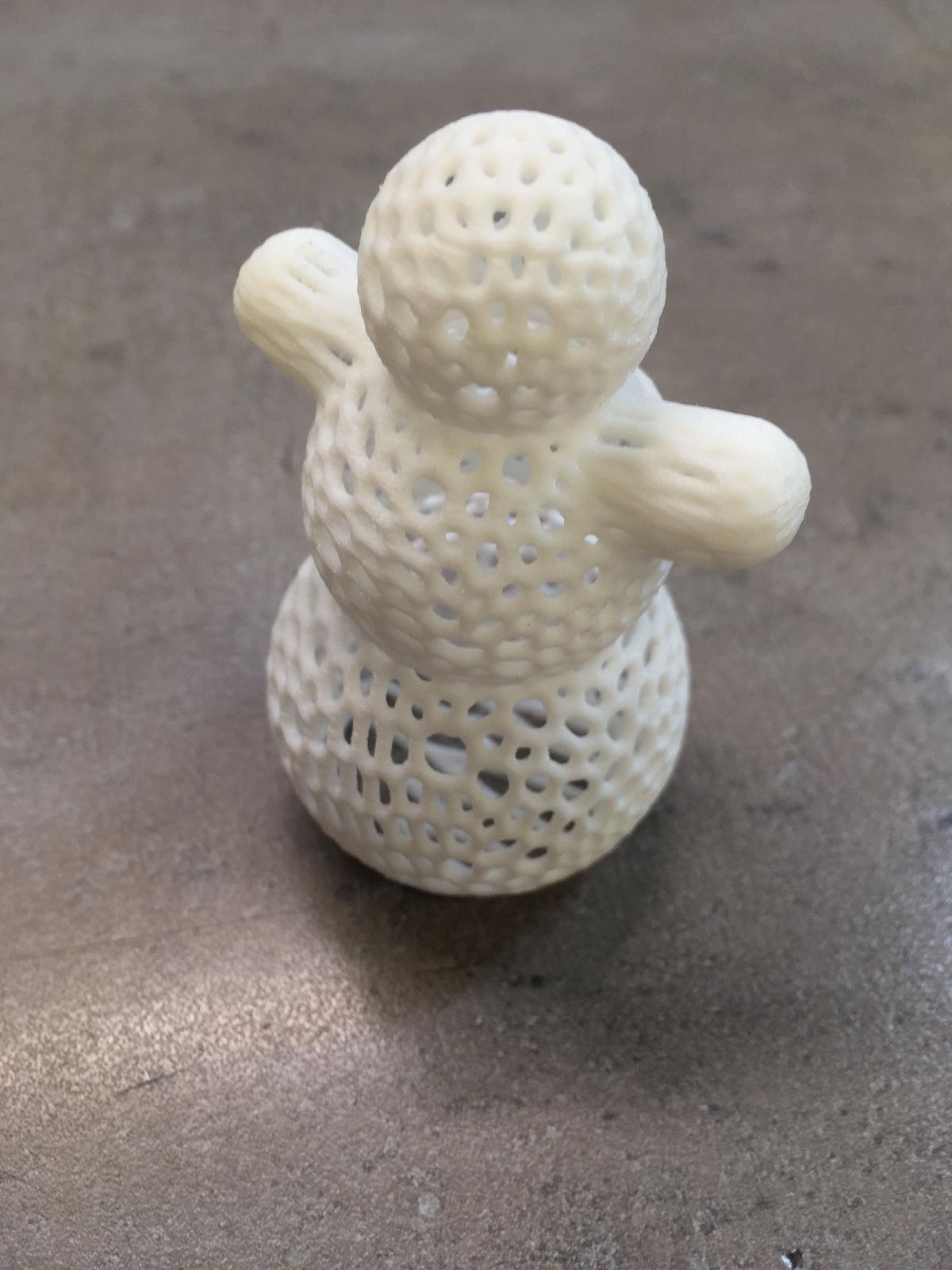 Boneco de neve   Impressao Voronoi facil