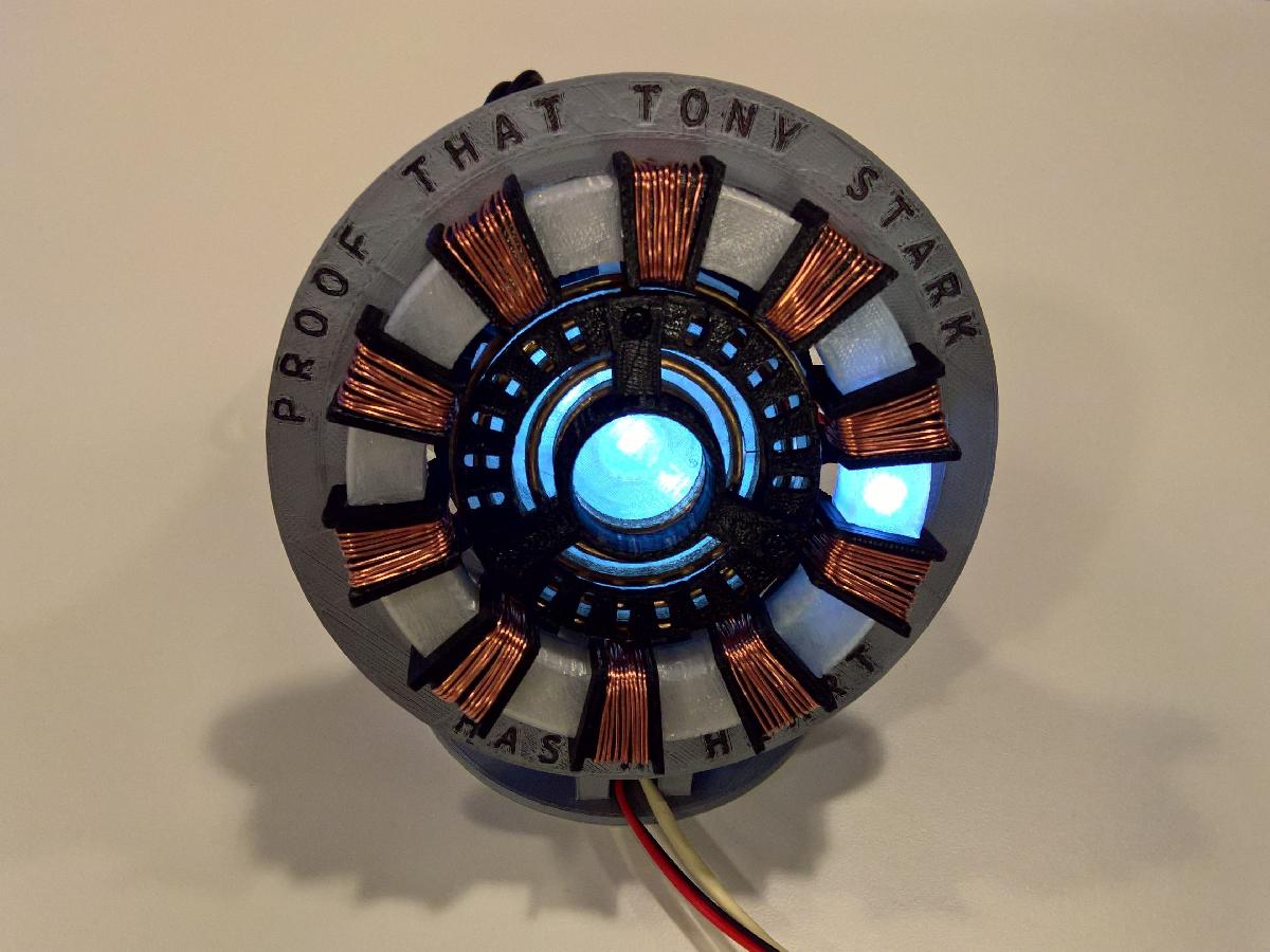 Reator Arc Controlado por Bluetooth do Tony Stark