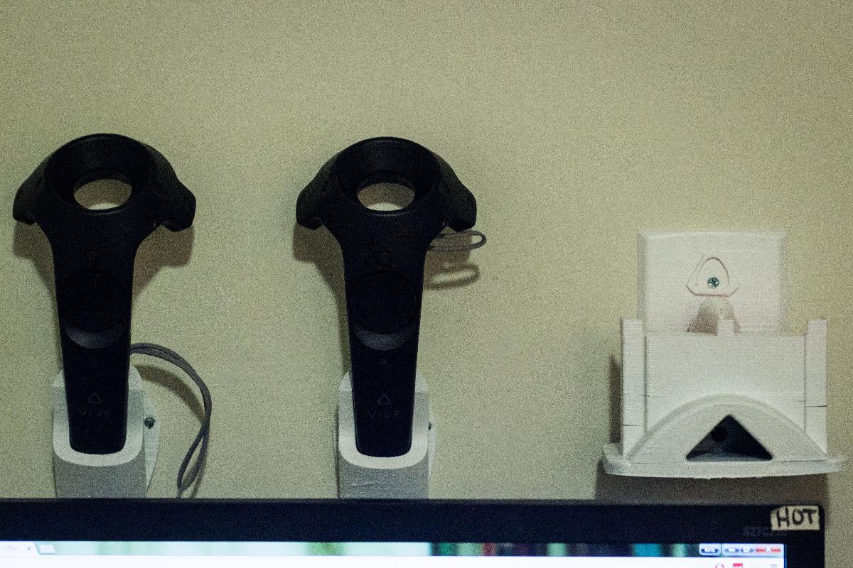Suporte de parede para HMD HTC Vive para camas de impressao de 6