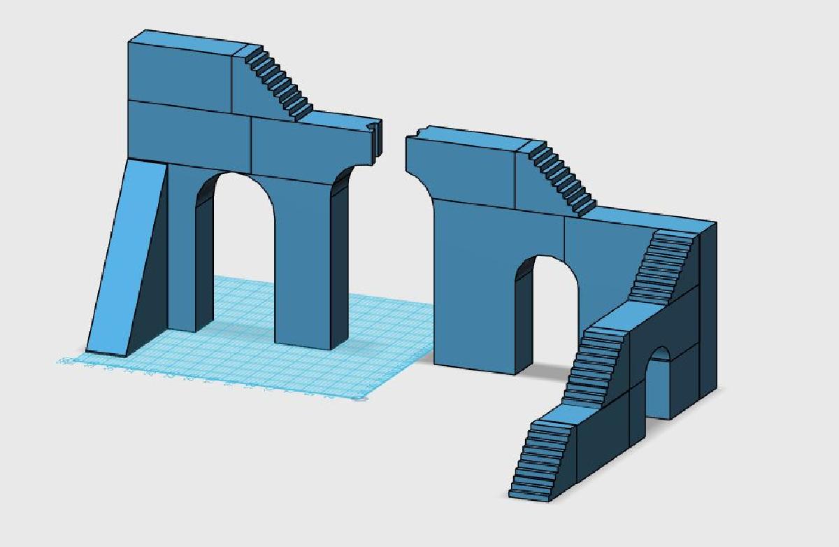 escala de 28 mm warhammer   grande ponte / escadas   ponte ana de Khazad dum