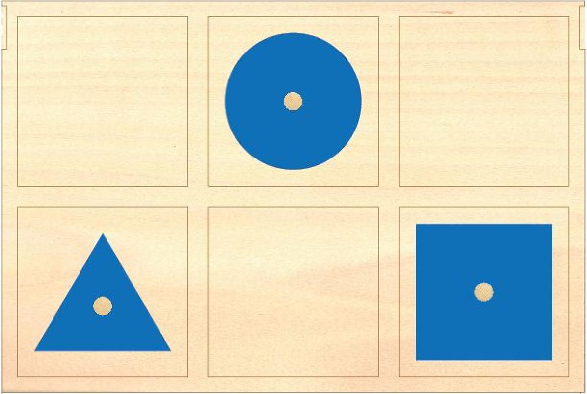 Moveis Montessori Armario Geometrico e bandeja de apresentacao para corte a laser
