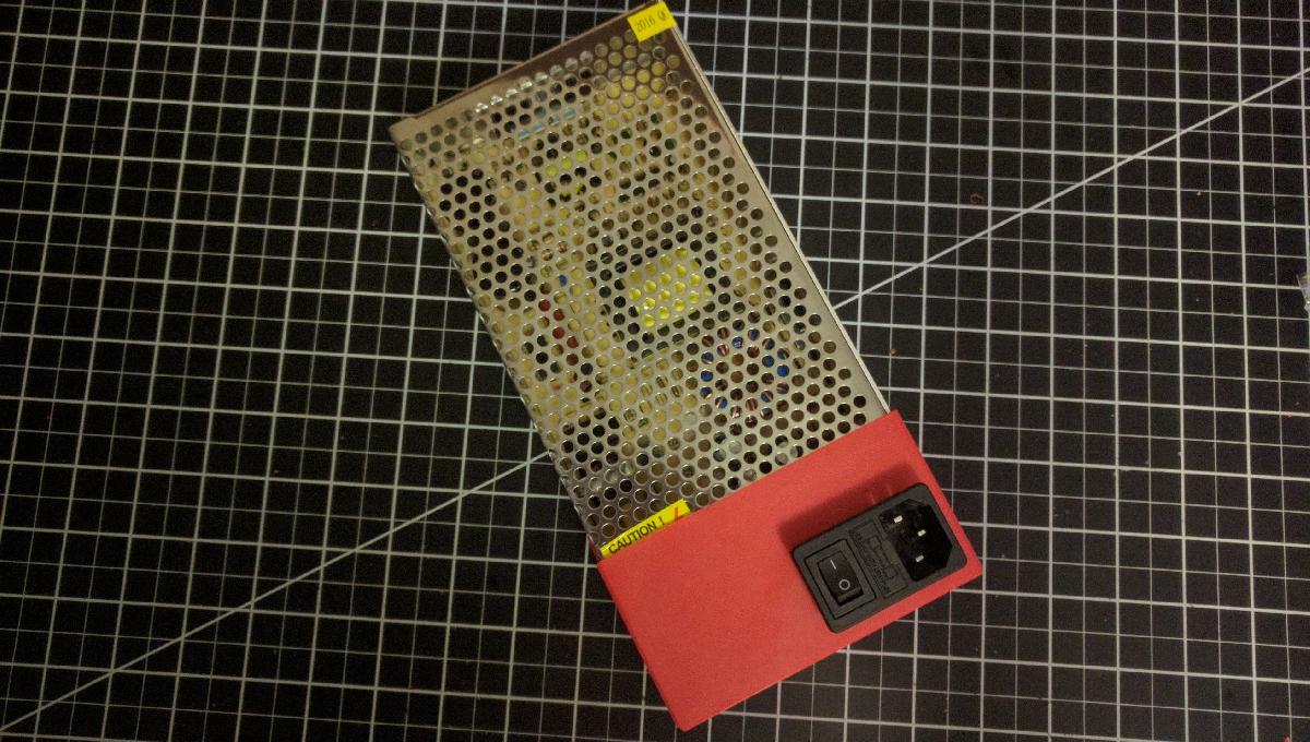 Capa de fonte de alimentacao Anet A8 com espaco para soquete IEC320 C14