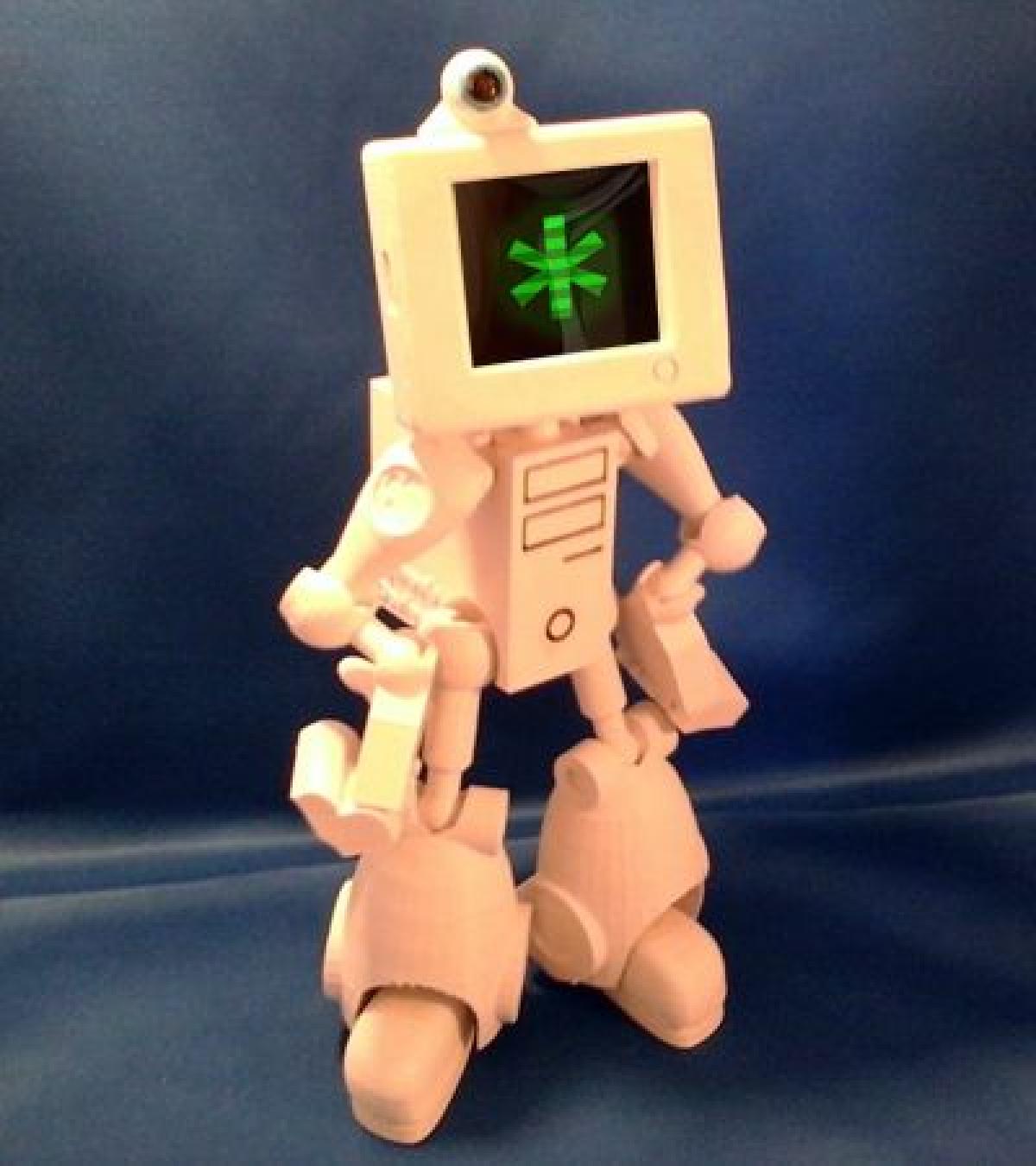 Brinquedo robo Cymon totalmente posavel
