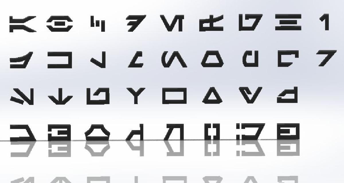 Letras Aurebesh (Alfabeto de Star Wars)