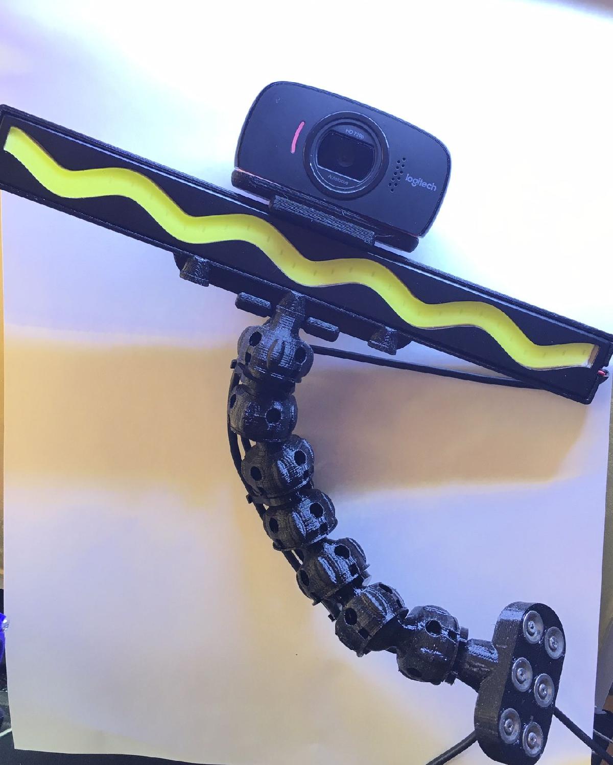 Barra de luz LED Suporte magnetico para camera Logitech C525