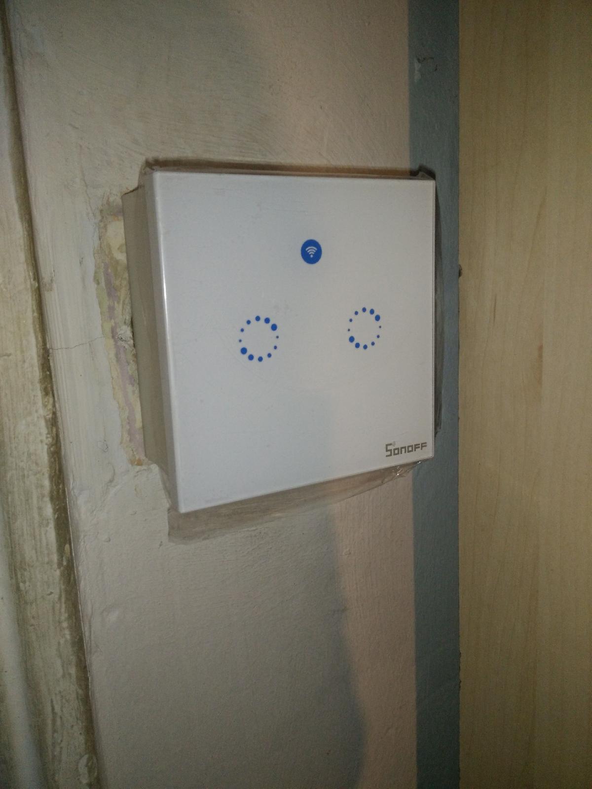 Adaptador de tomada UK para EU (interruptor de parede Sonoff Glass Touch)