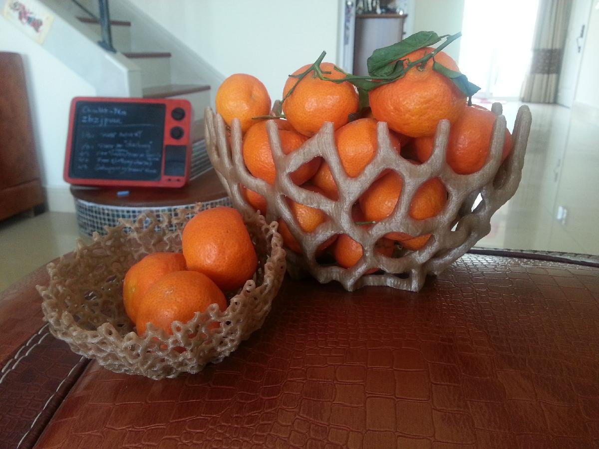 Bowl de frutas tipo coral (brincando com coisas de voronoi...)
