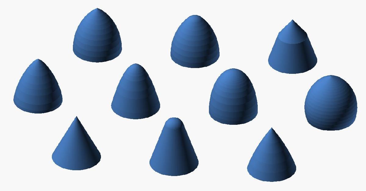 Biblioteca OpenSCAD de Cone de Nariz, 1.0