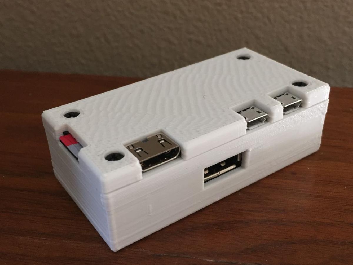 Case para Pi Zero + 4 USB HAT