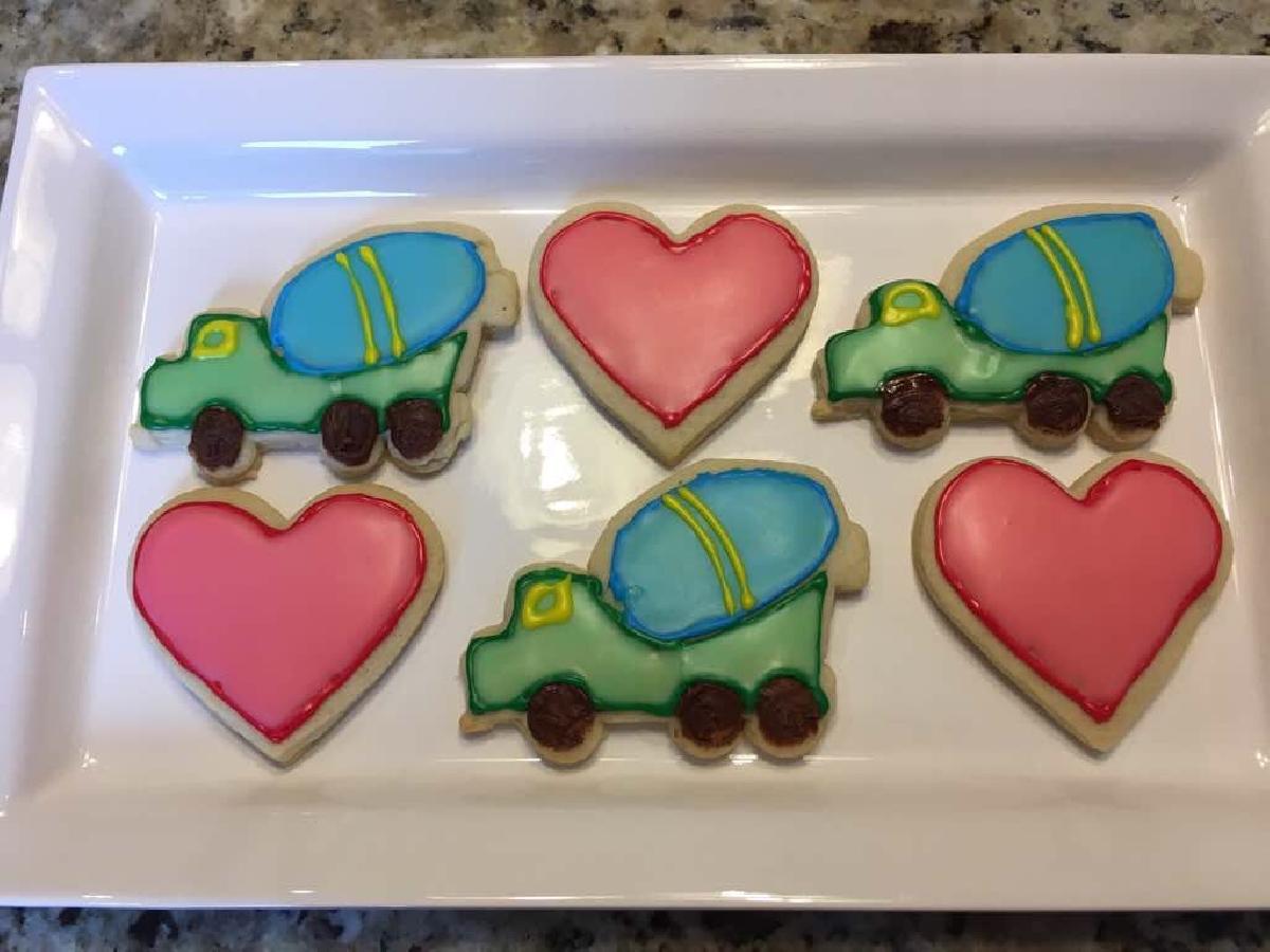 Cortador de biscoito caminhao de concreto