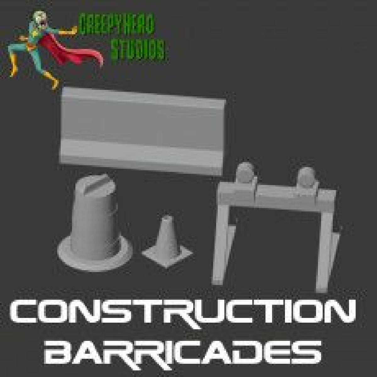 Conjunto de Barricadas de Construcao Modernas