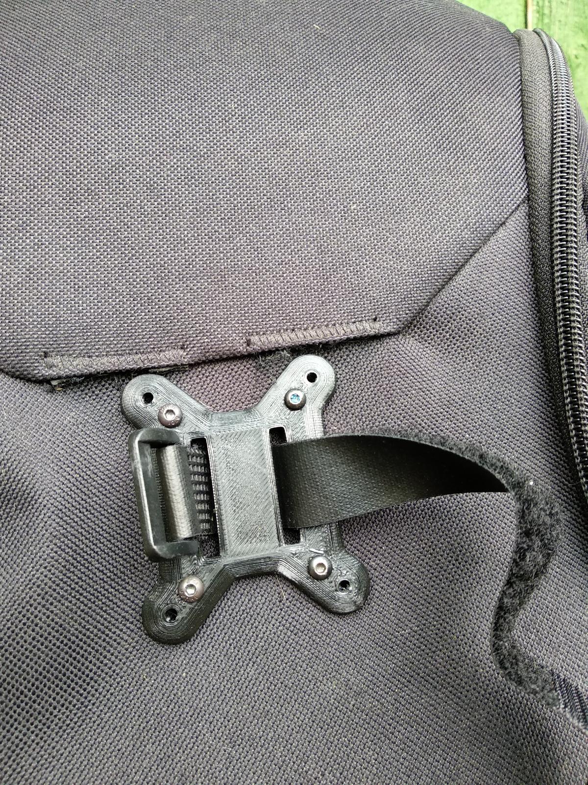 suporte para mochila de quadcopter, kwad ou miniquad   velcro