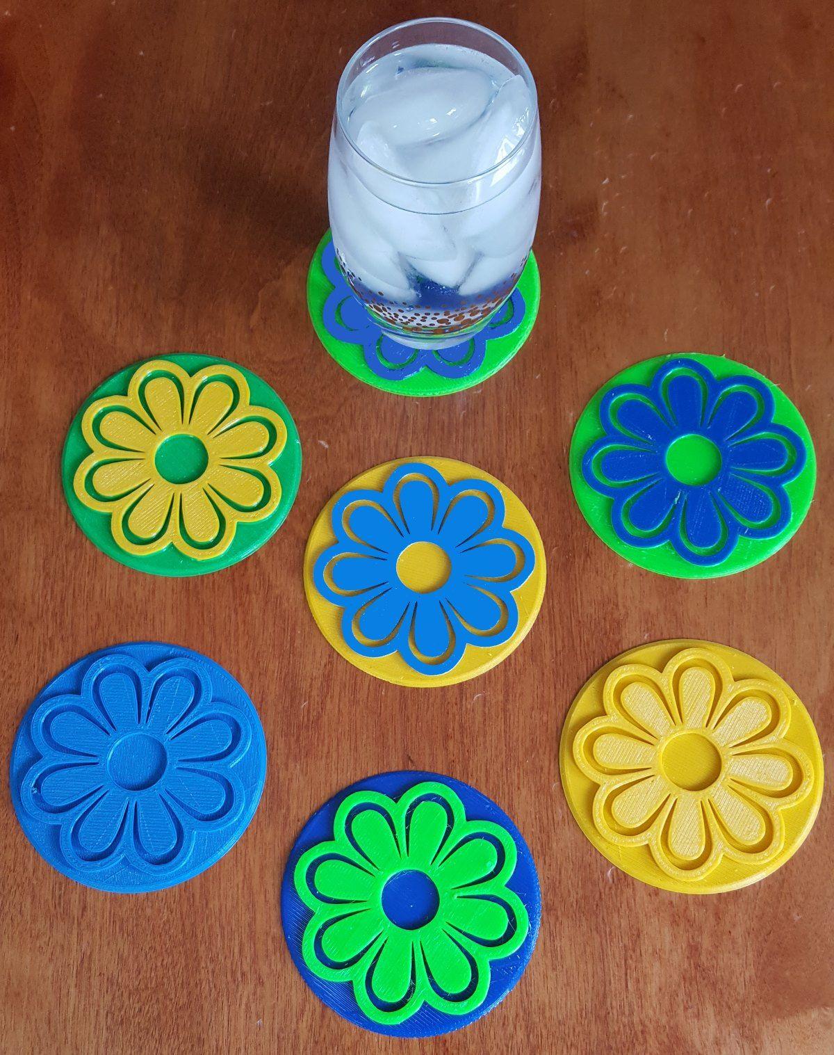 Sousplats de Flores para o Dia das Maes