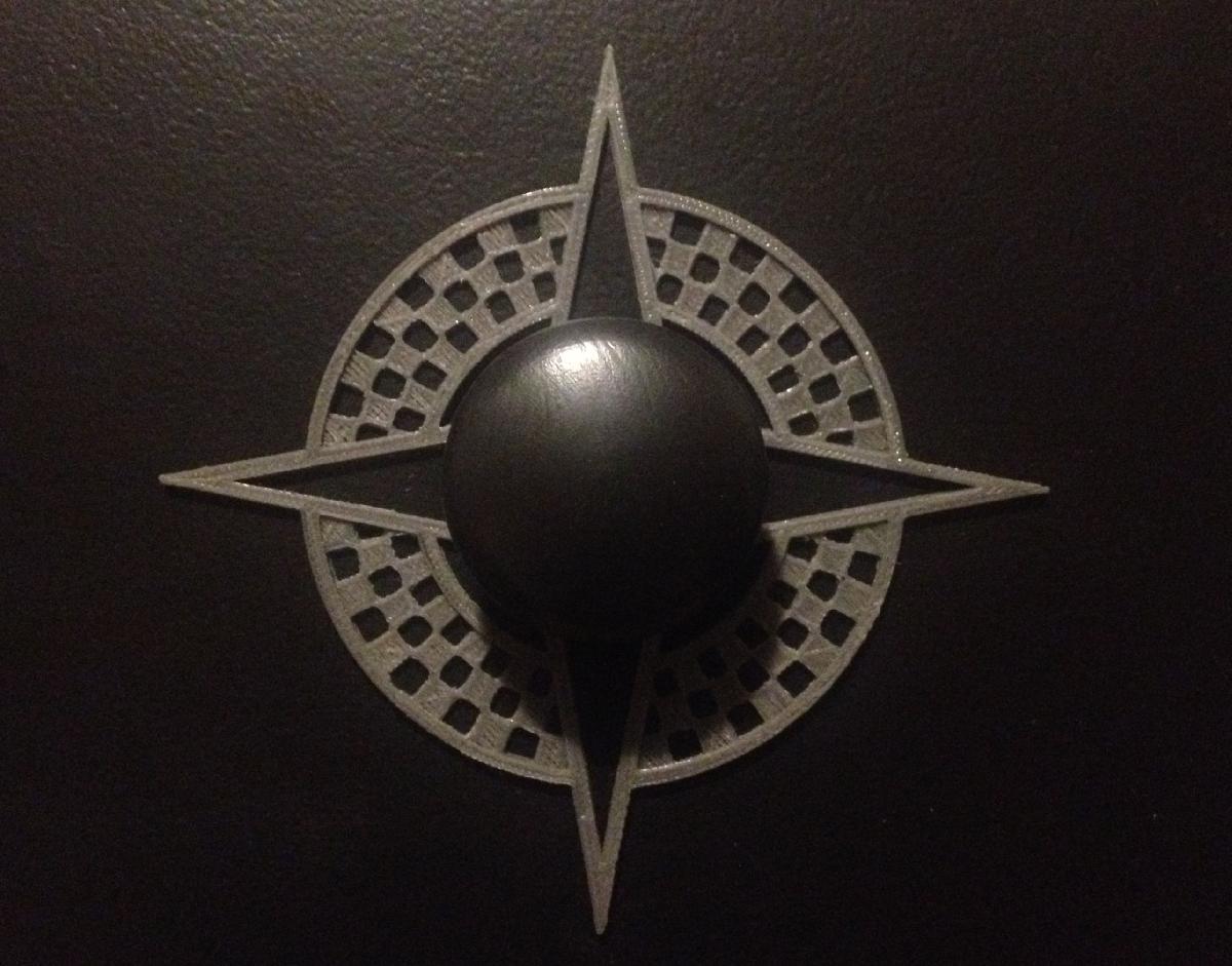 Placa de puxador Starburst