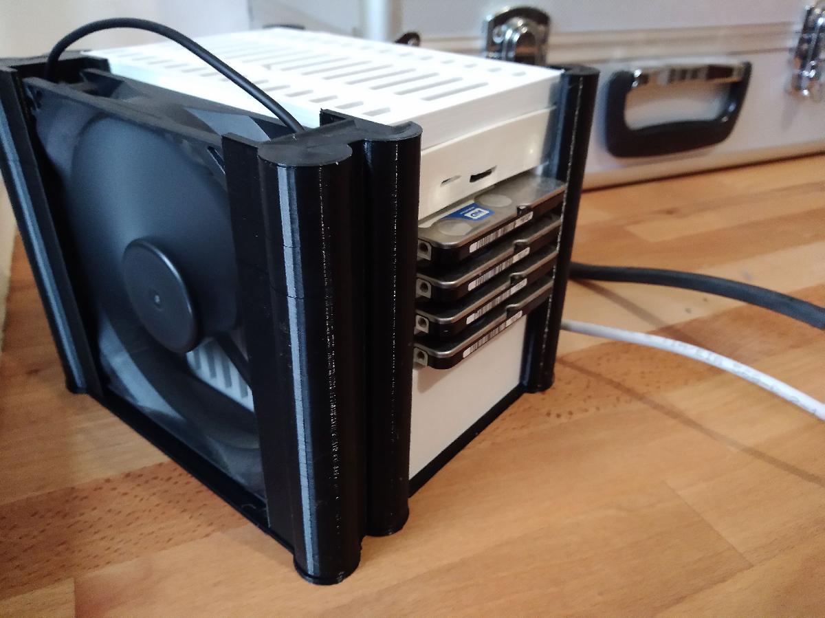 NAS Raspberry empilhavel de 1 a 4 HDD com fonte v3