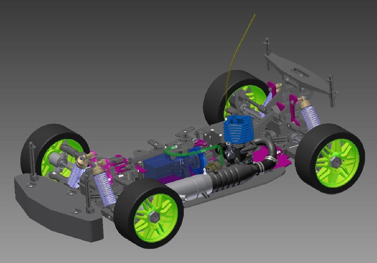 Carro RC Nitro Completo 1/8 Escala Citroën XSara