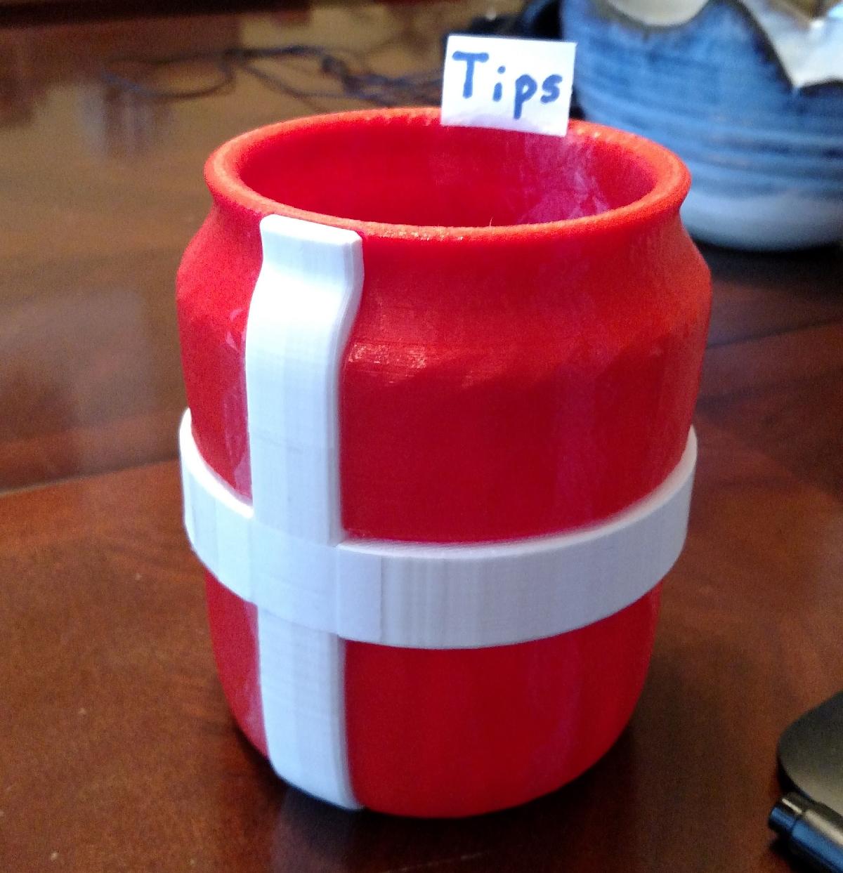 Jarro de Gorjetas Cruz Nordico