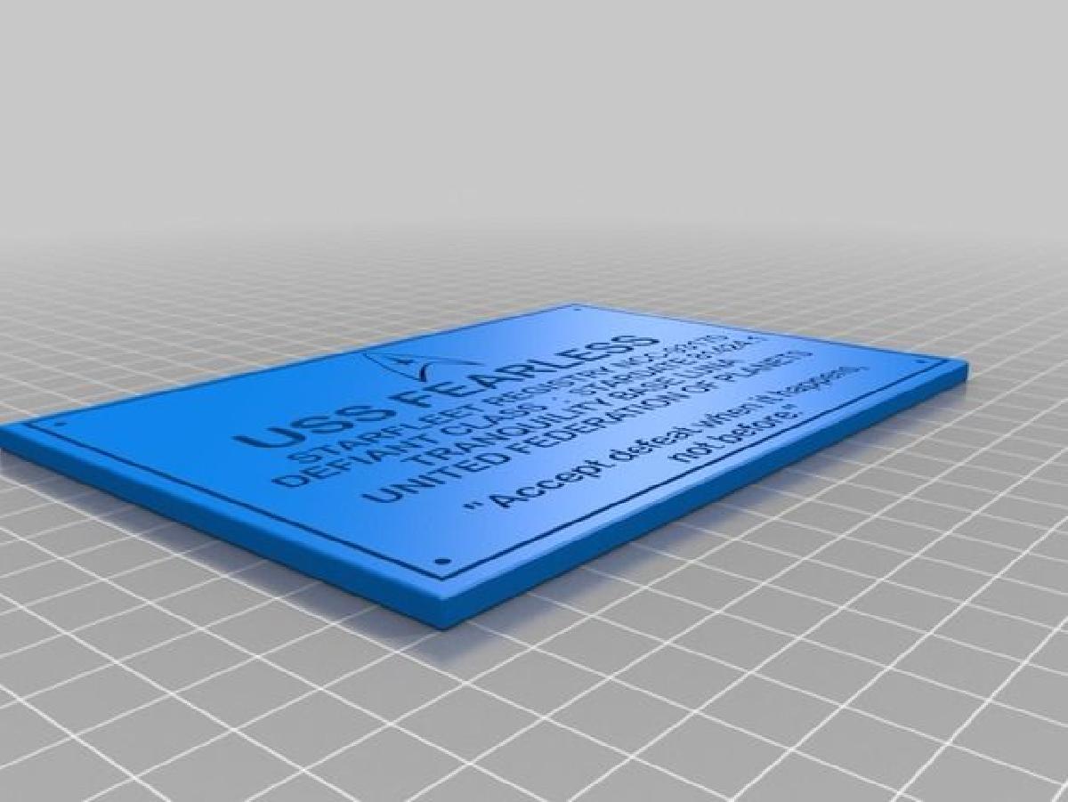 Placa de Registro do USS Fearless