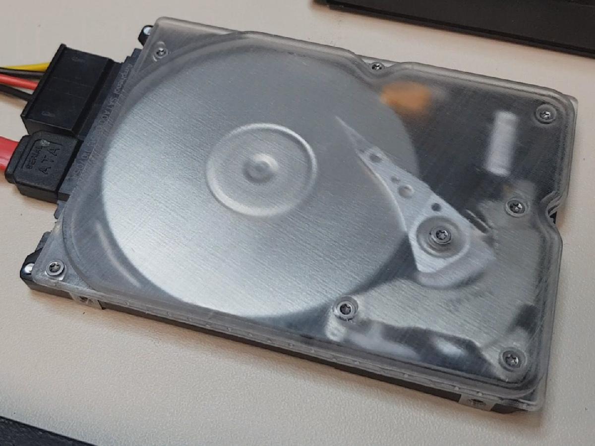Tampa Superior Transparente do HDD (Western Digital 2.5)