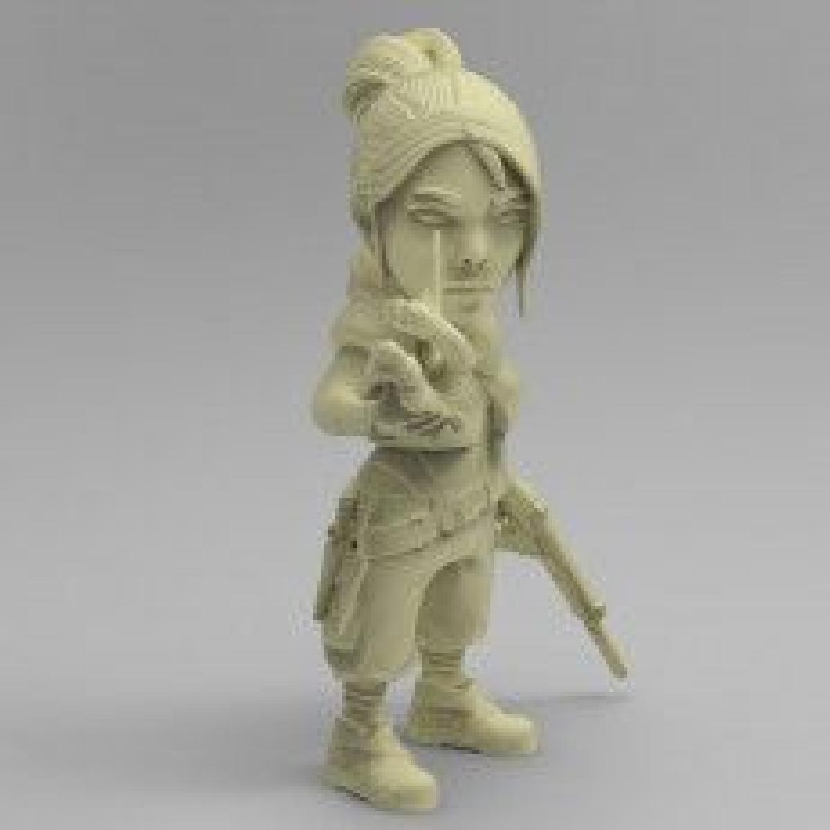 Valorant Chibi Jett escala 54mm