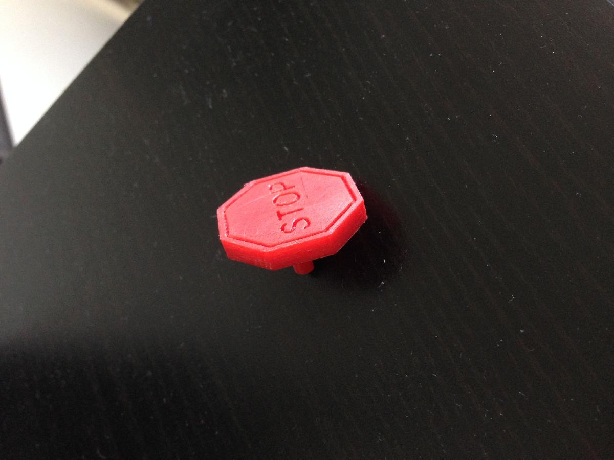 botao PARAR para impressora Wanhao i3