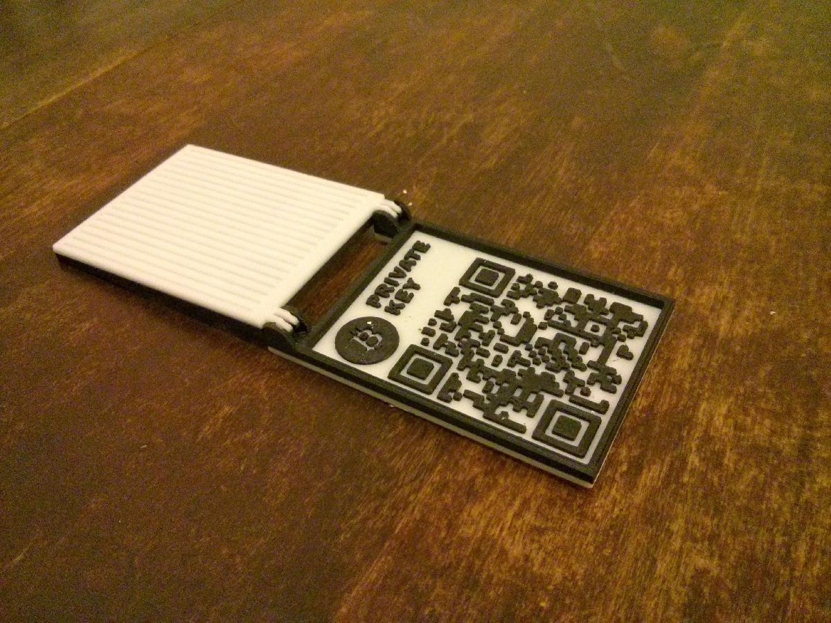 Lingote de Bitcoin: Carteira de Bitcoin de Plastico