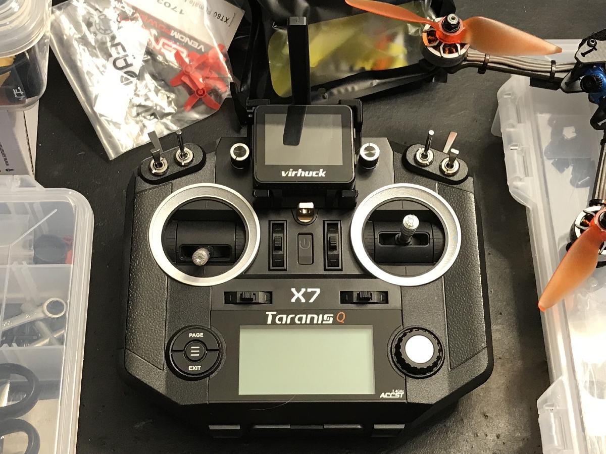 Suporte para relogio FPV Virhuck ou GTeng T909 para FrSky Taranis QX7