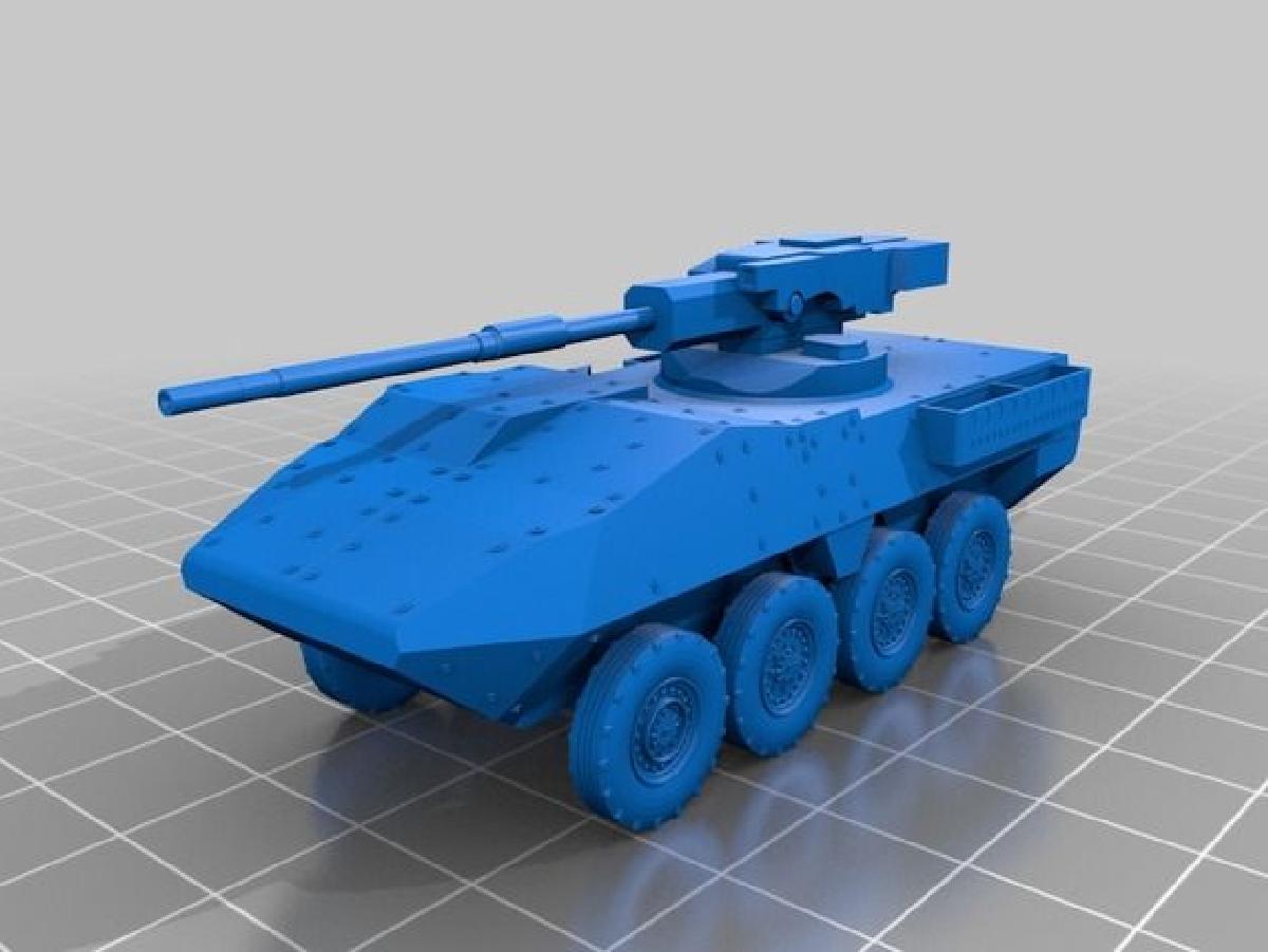 Sistema de Artilharia Movel Stryker M1128 Campo de Batalha