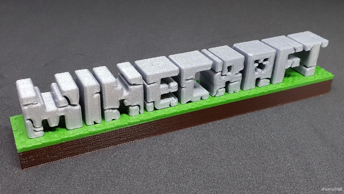 Logotipo ⛏ do Minecraft 3D