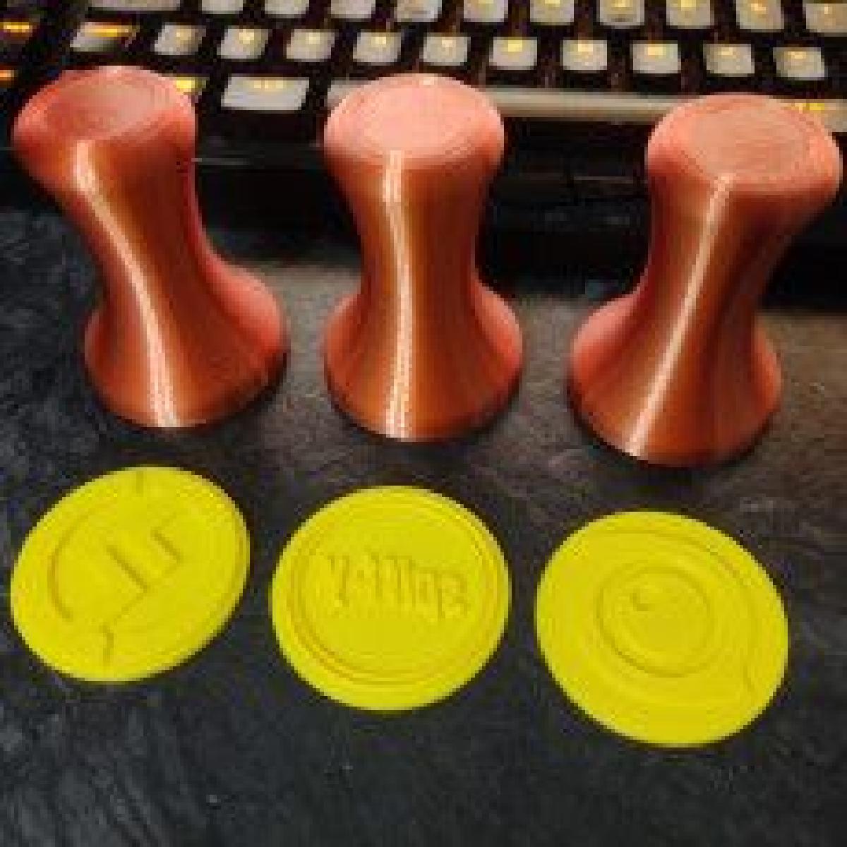 cabo de carimbo de borracha de 50mm de diametro