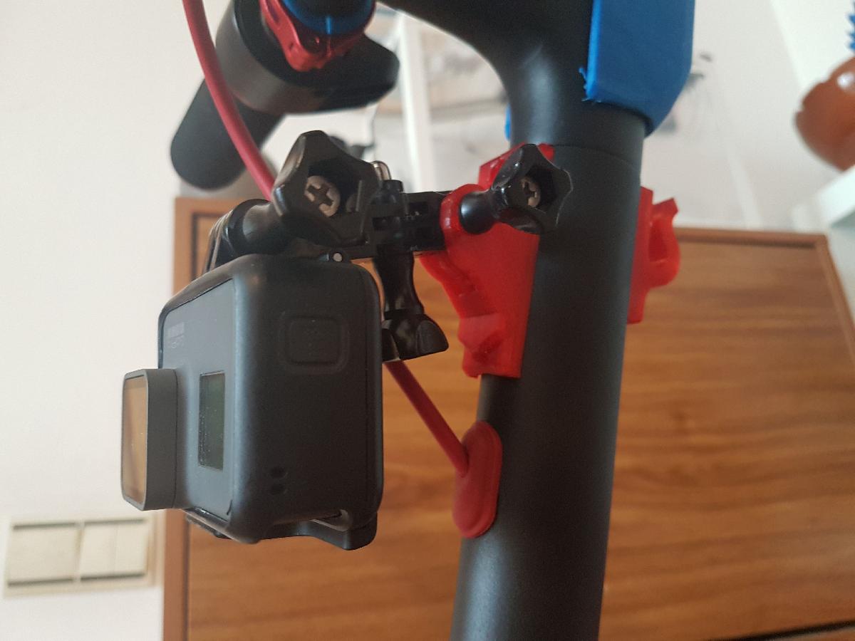 Suporte frontal GoPro v7 para Xiaomi Mijia M365
