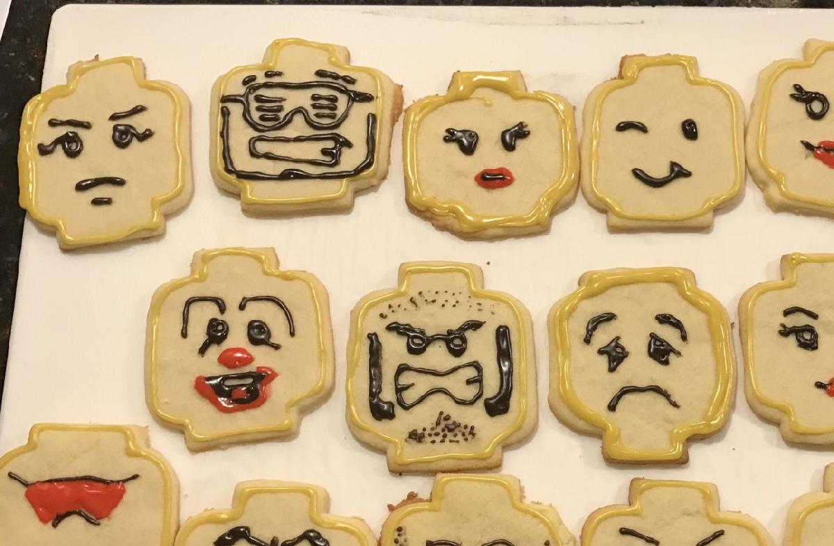 Cortador de Biscoito Cabeca de Lego