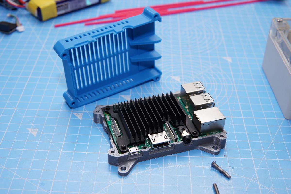 Case para Raspberry Pi 3B para se ajustar ao dissipador Kintaro