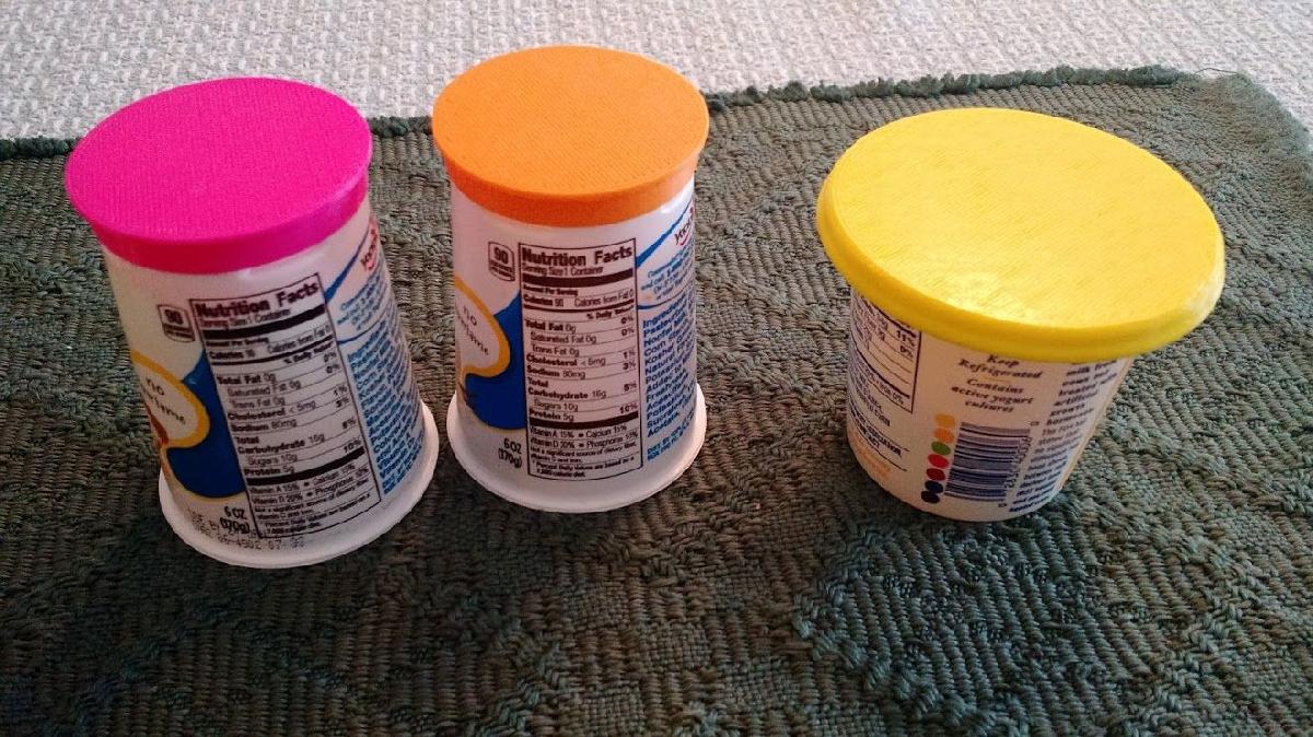 Tampas de recipiente de iogurte