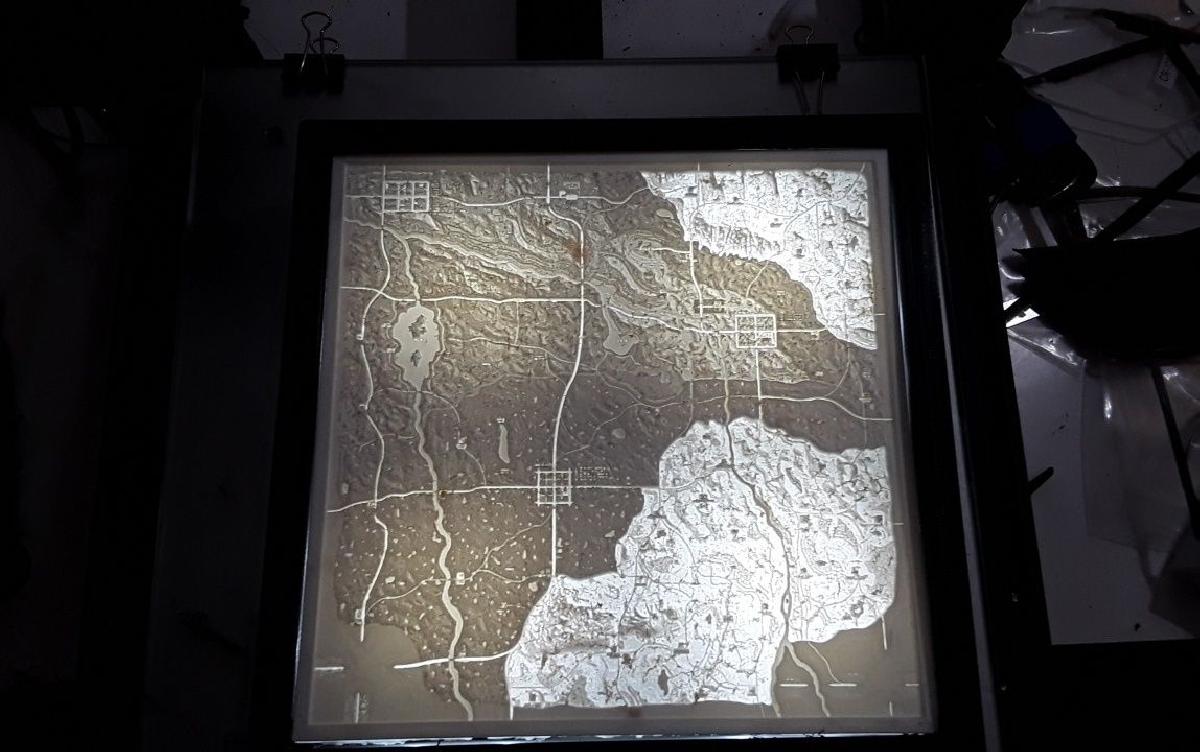 Moldura de parede iluminada traseira de litofania de 8 polegadas