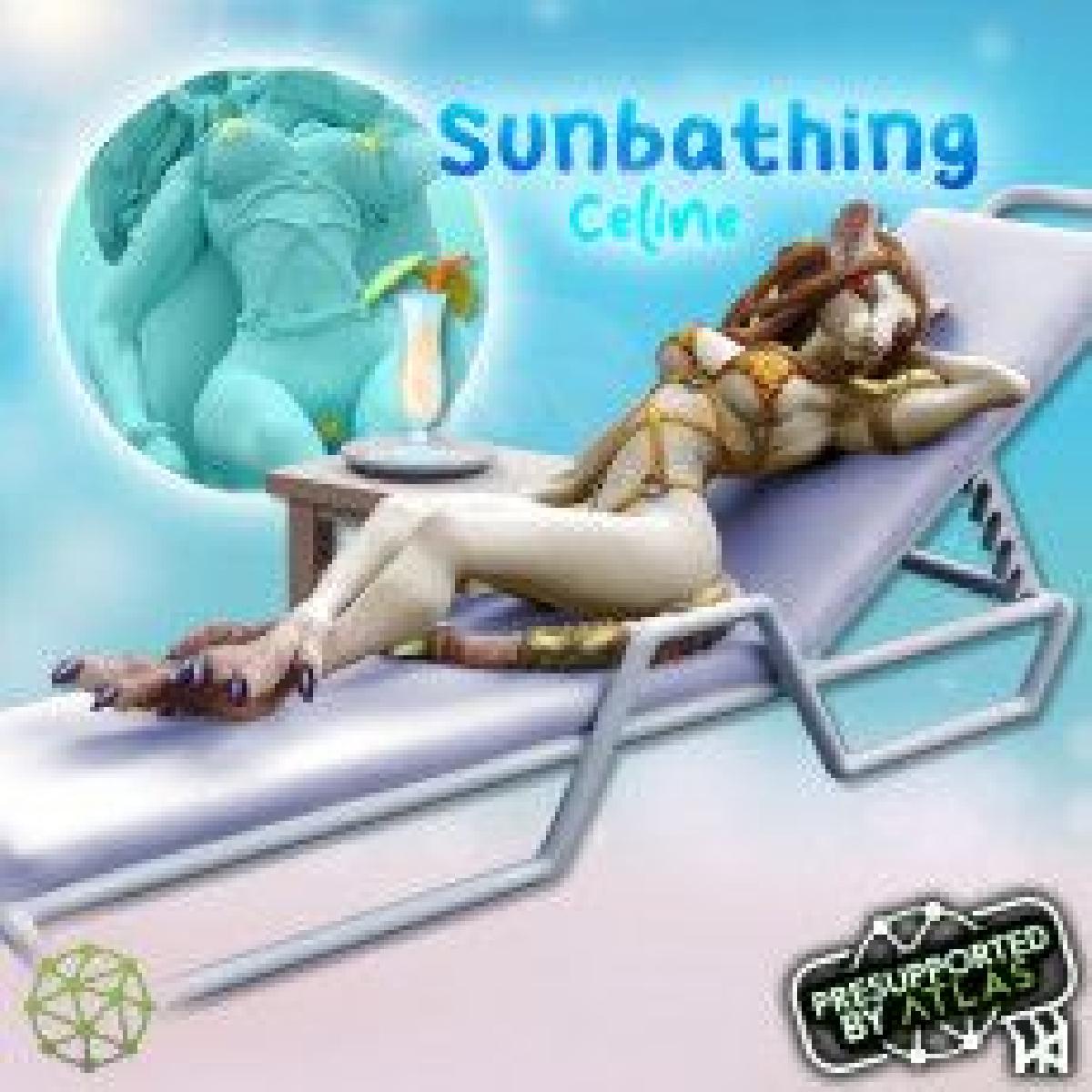 Festa na piscina: Celine tomando sol (+ variantes NSFW)