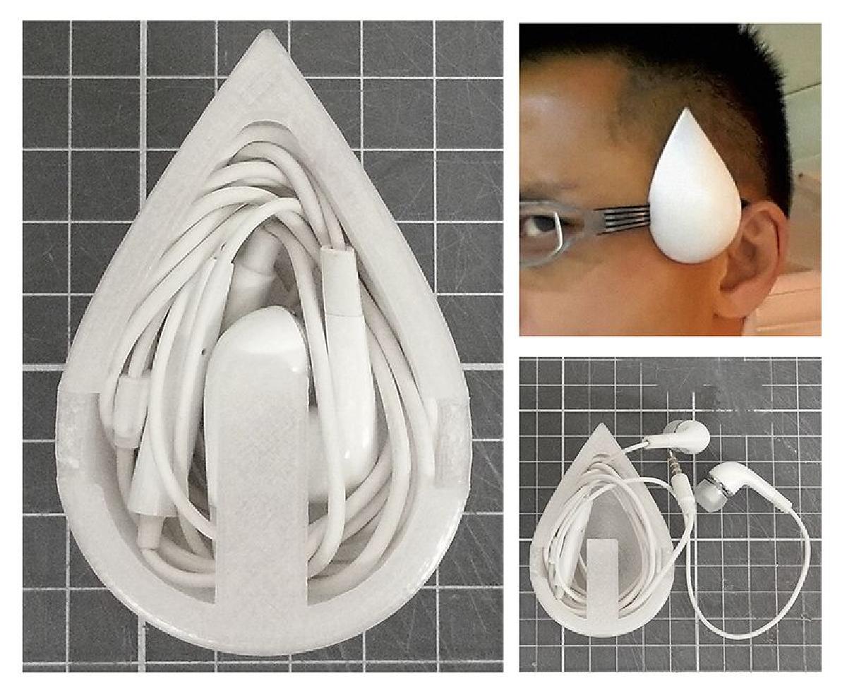 Emoji Gota de Suor/ Estojo para Fones de Ouvido