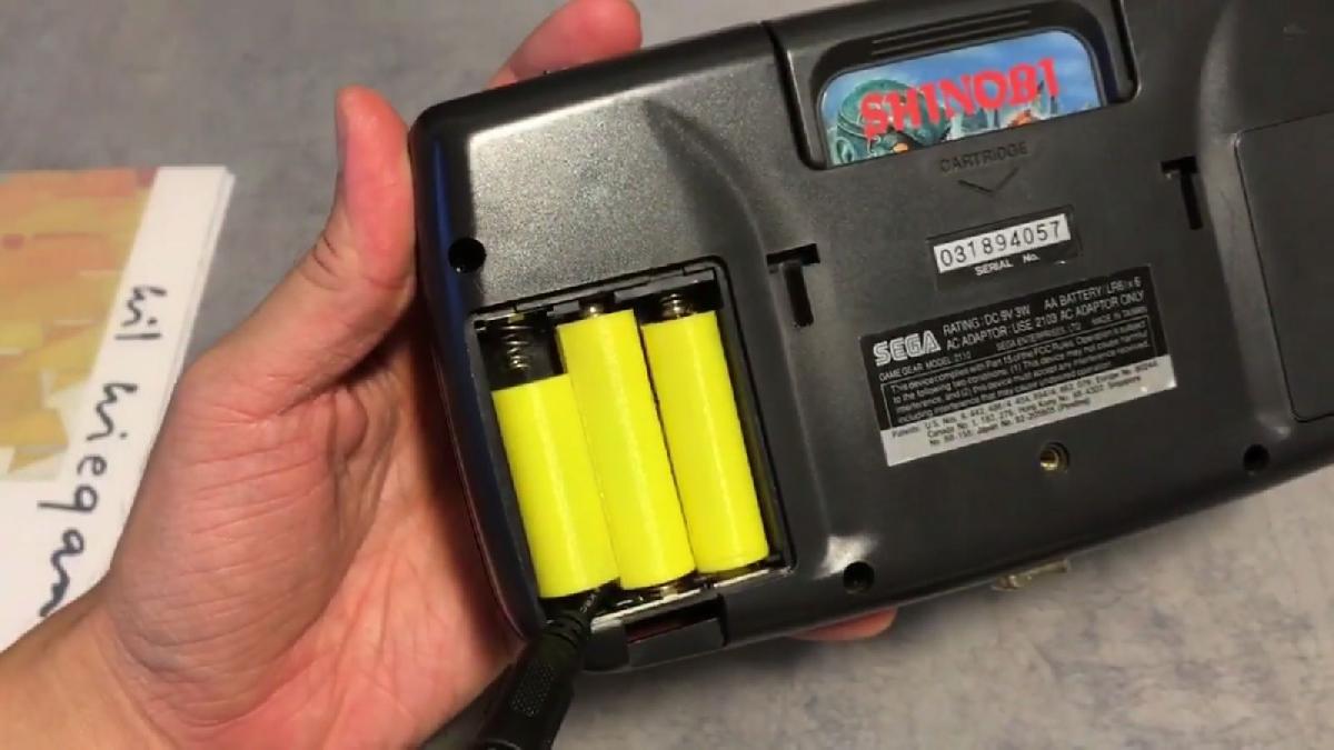Mod de Alimentacao Ext para Sega GameGear!