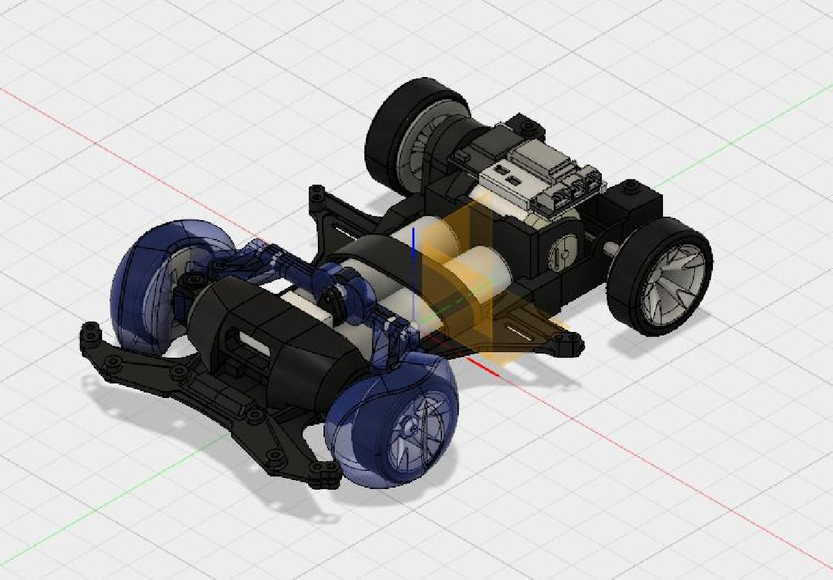 Mini4WD VS Chassi com Kit RC