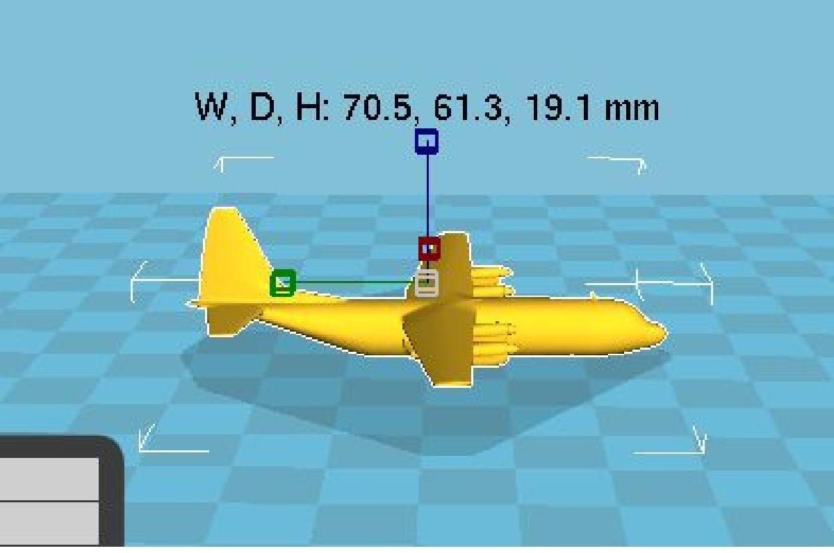 C 130 Hercules J modelo de corpo alongado