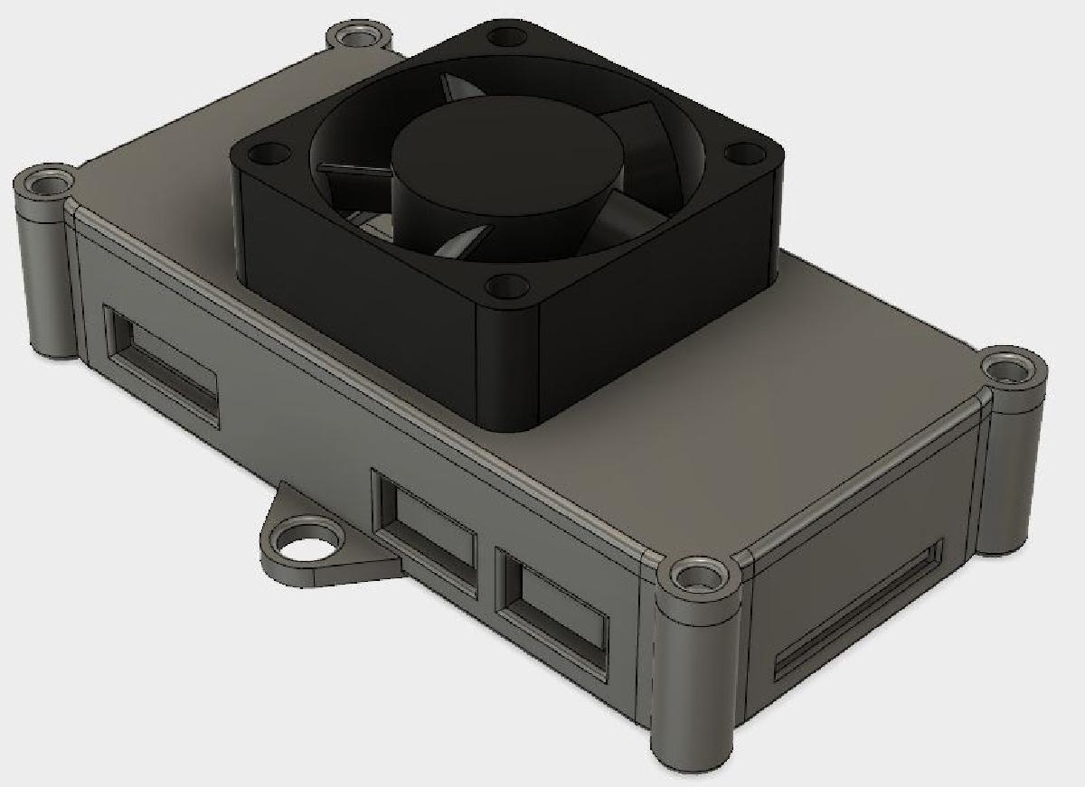 Case para Raspberry Pi Zero (Universal) com Ventoinha de 30 mm